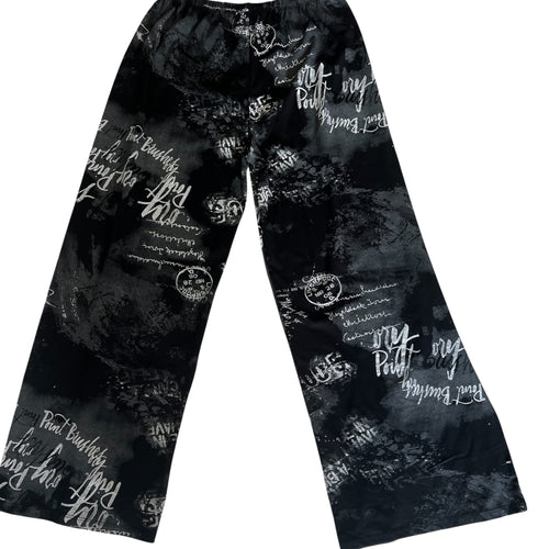 2 delig wijde broek en shirt maat 48/50/52