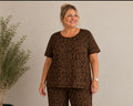 Naveed recht wijder stretch shirt One size past voor maat 48 tot 56