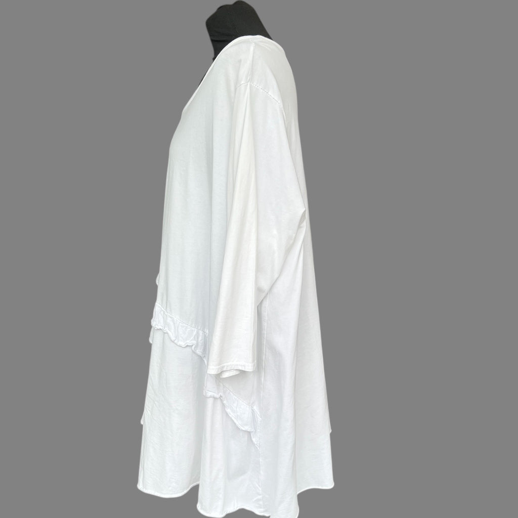 Moonshine Iets Alijn tuniek met roezelrand past voor maat 52-54 en 56