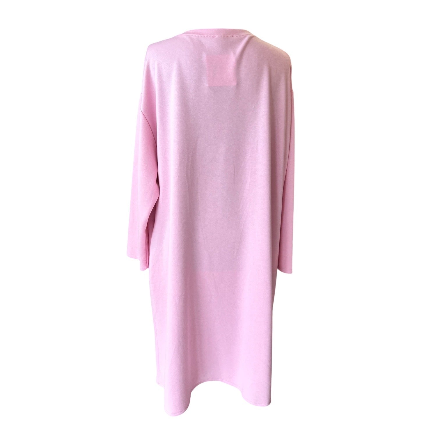 Roze jurk/tuniek met rits zijkant One size past voor maat 48-50 kleine 52