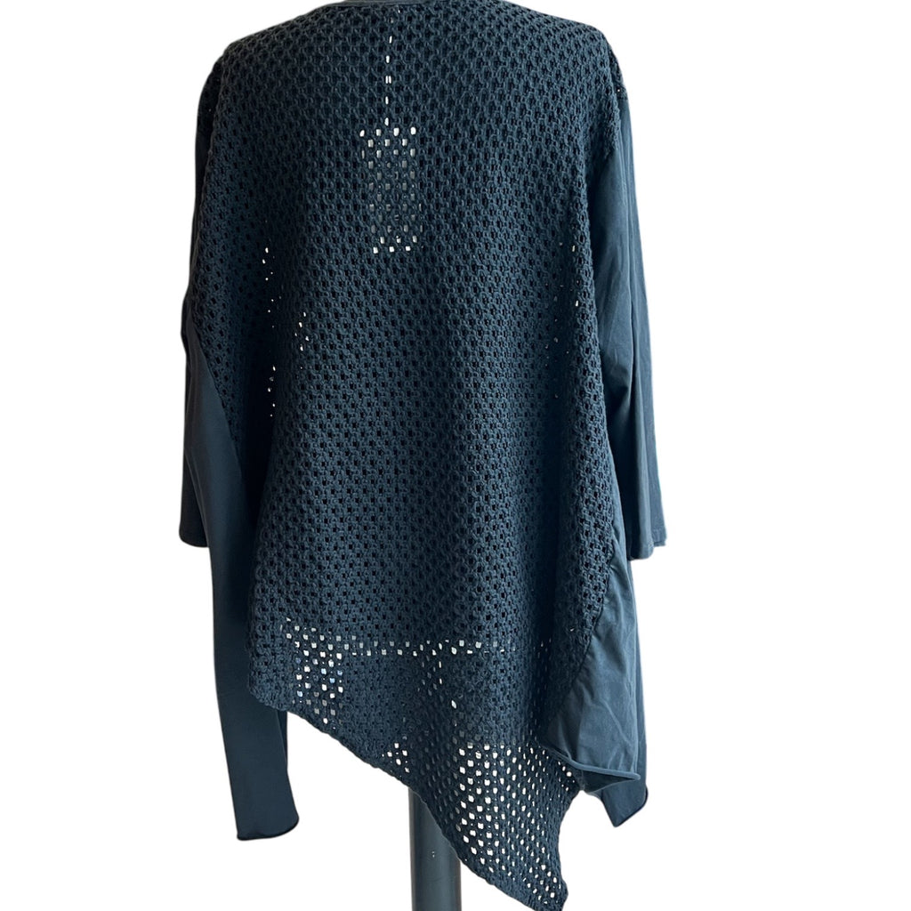 Asymmetrisch tuniek zwart Moonshine in mt 5 =54-56-58