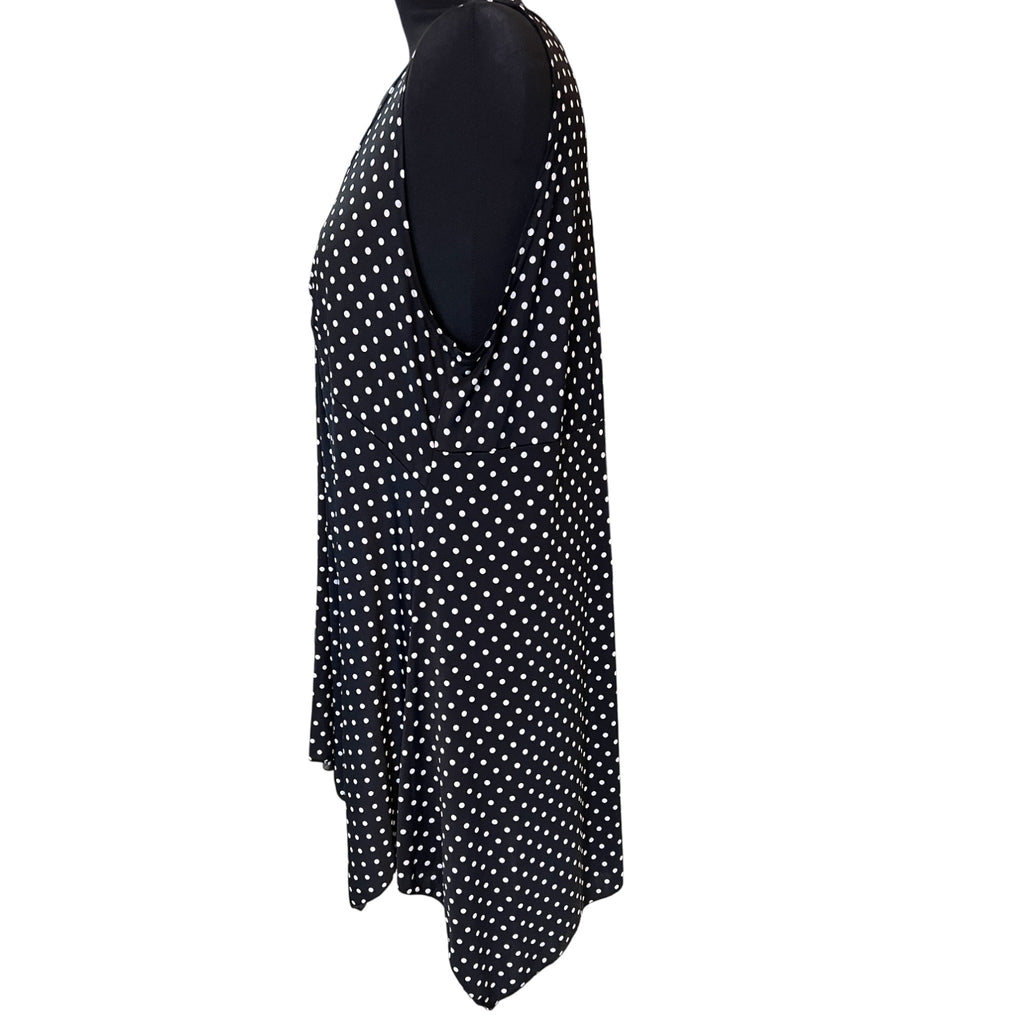 Magna top zwart wit polkadot mt 48-50-52