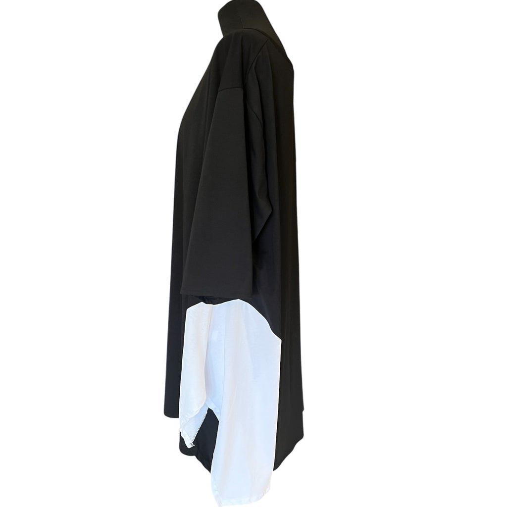 Moonshine tuniek zwart wit in maat 3 of 4 of 5