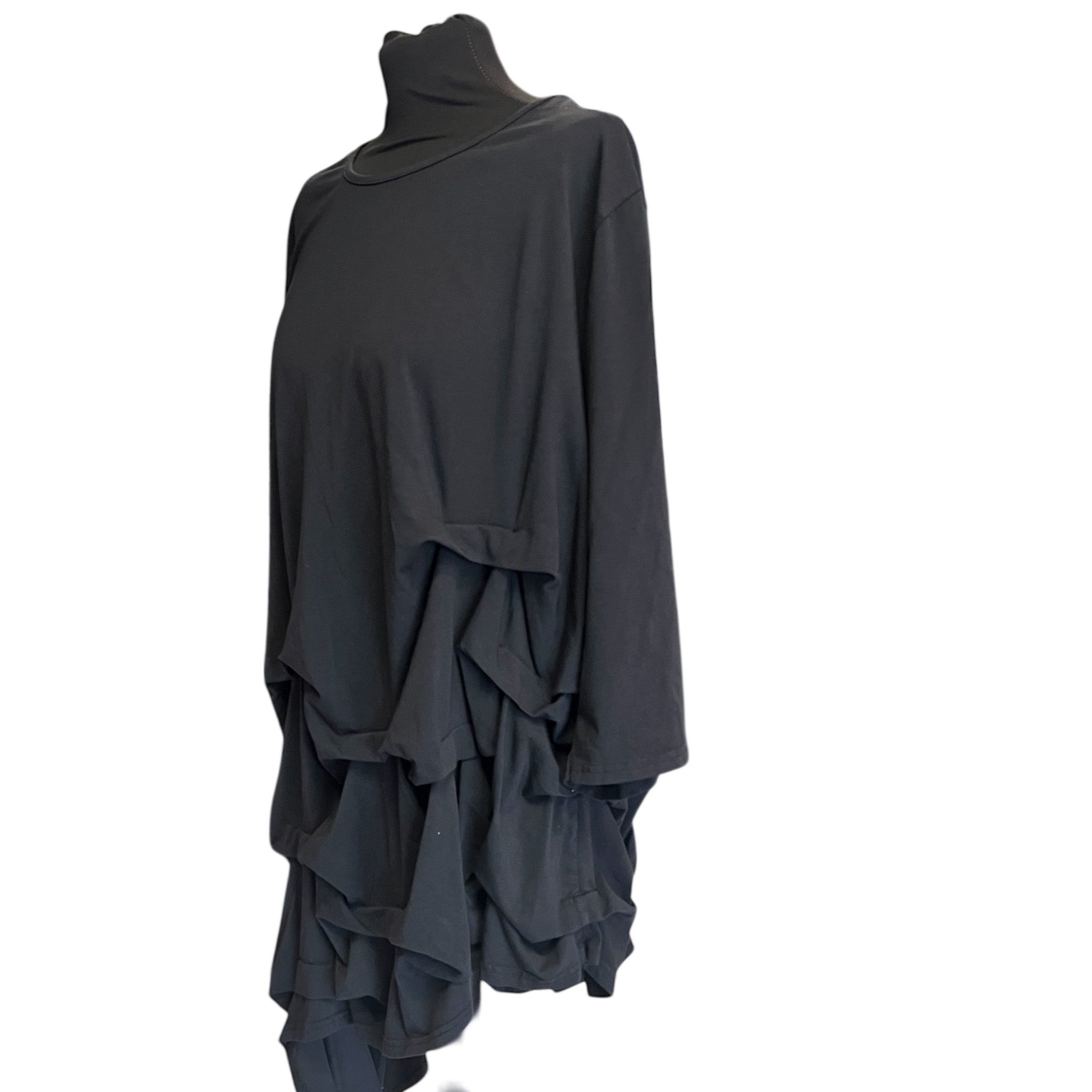 Moonshine asymmetrisch tuniek mt 3 en 5 zwart