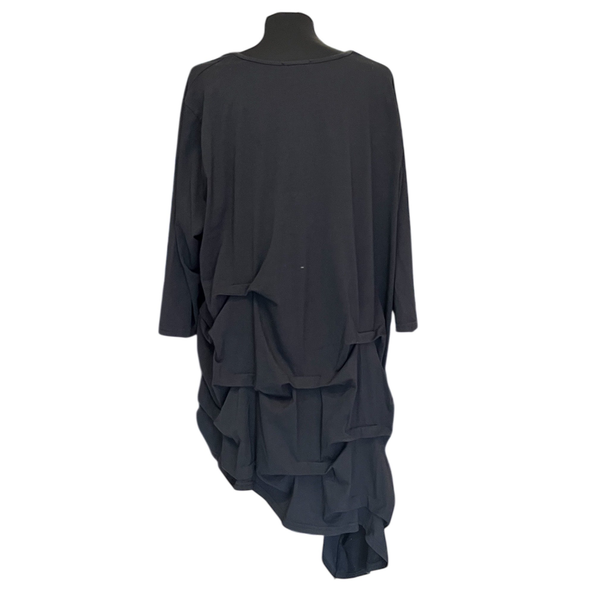 Moonshine asymmetrisch tuniek mt 3 en 5 zwart