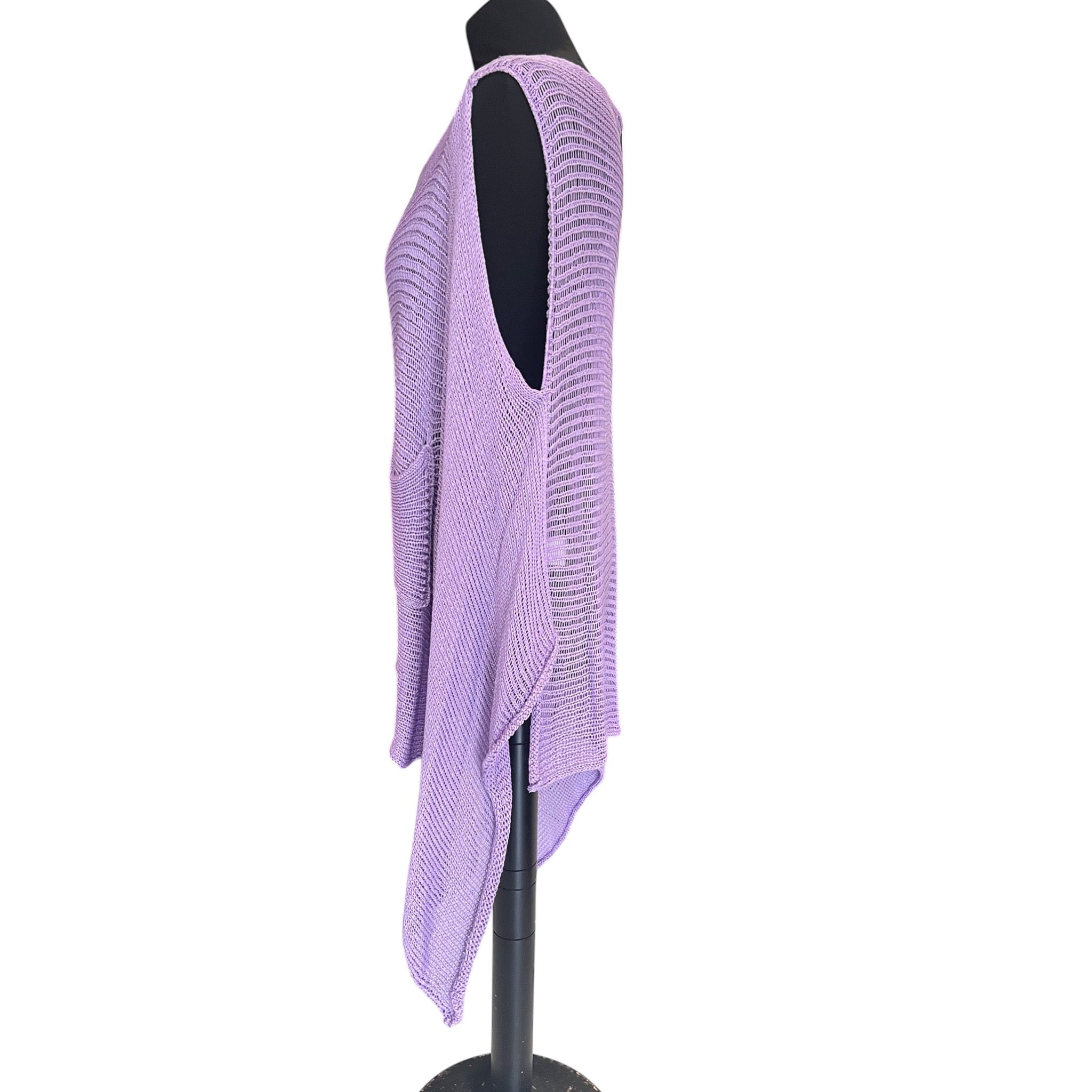 Moonshine gebreid A-symetrisch hes One size Lila