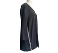 Shirt zwart met witte bies maat 48 Via Appia Due