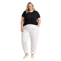 Moonshine jogger broek wit met stretch in maat 3 en 4
