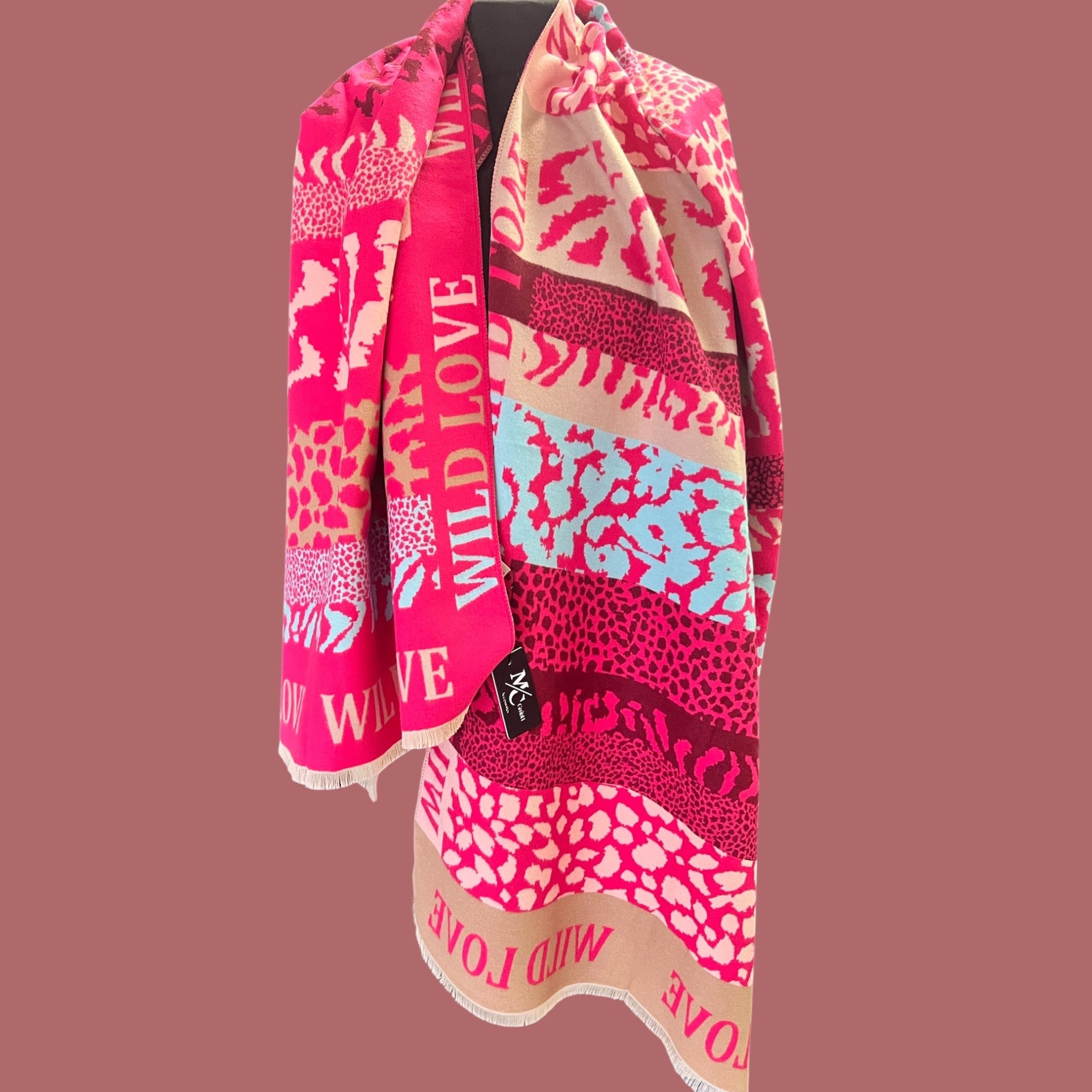Grote lange sjaal Wild Love