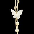 Moonshine rubberen ketting beige zilver  lichtgewicht