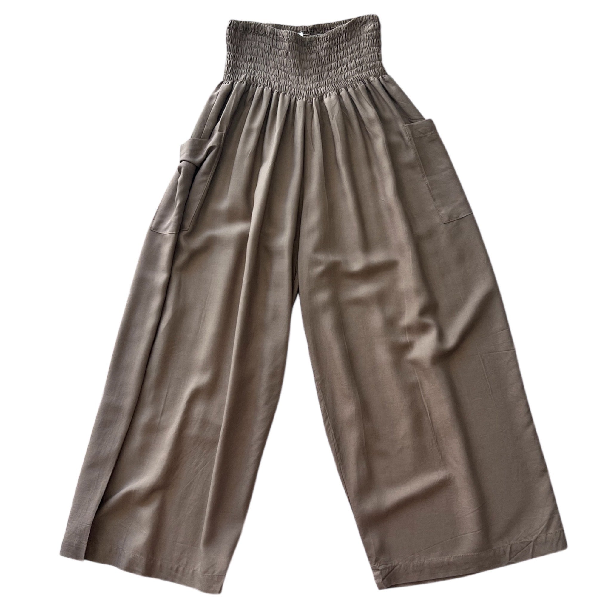 Comfortabele broek van Luna Serena maat 48 tot 52 Taupe