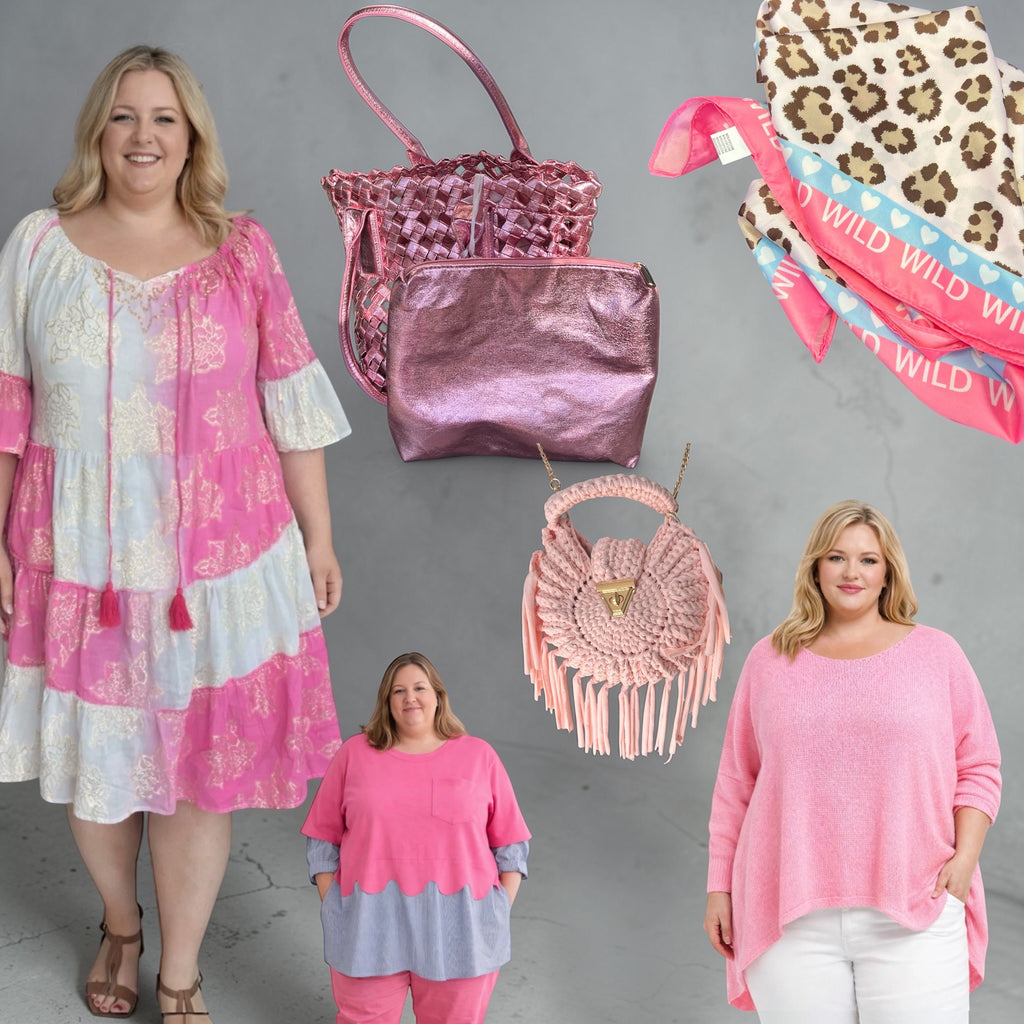 Aparte tas  roze metallic