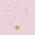 Zomerse ketting roze goud