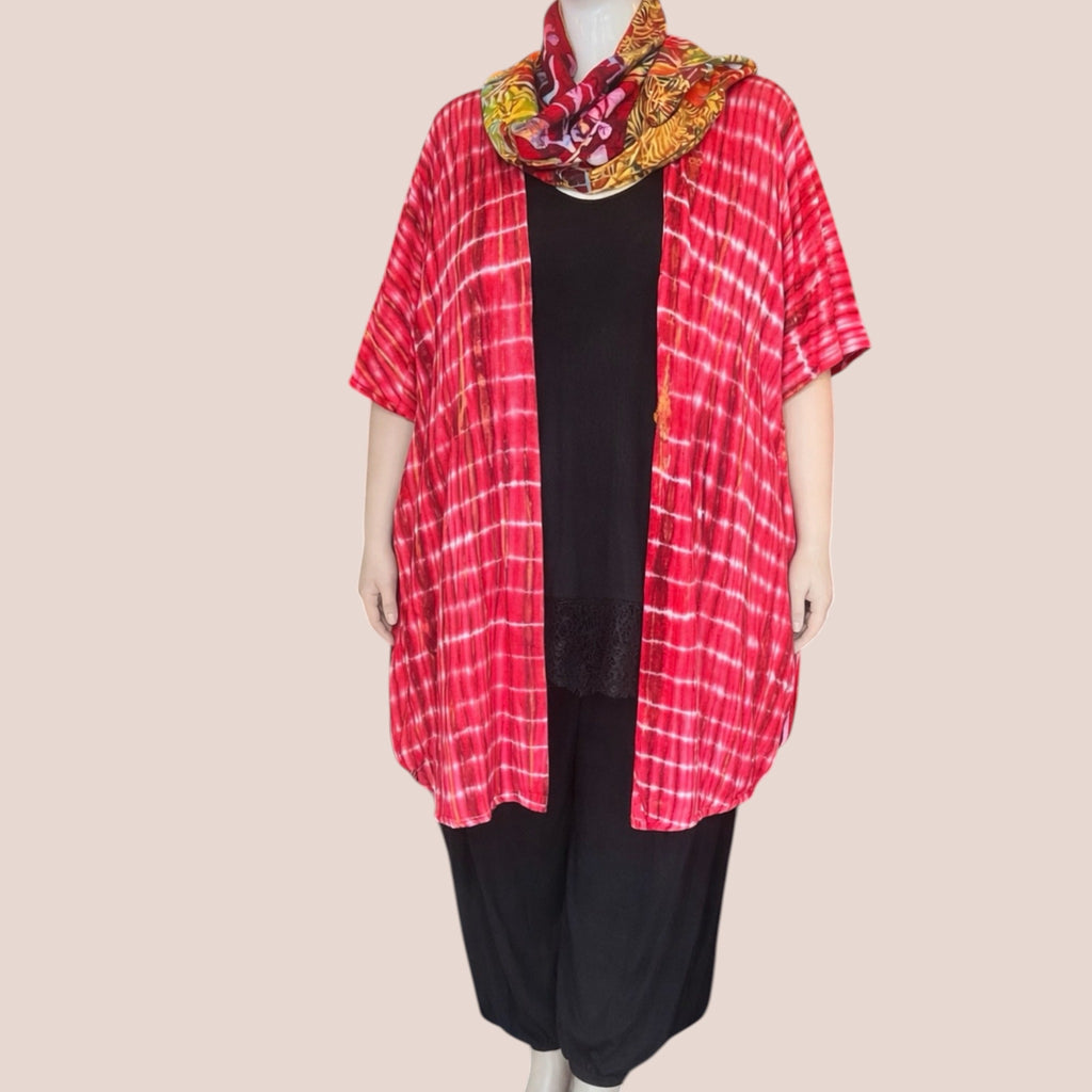 Luna serena  dun vest batik One size past voor maat 48 tot 56