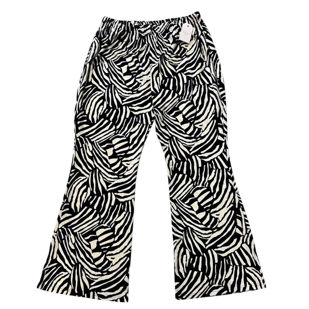 Maelle flair broek maat 56/58 zwart wit