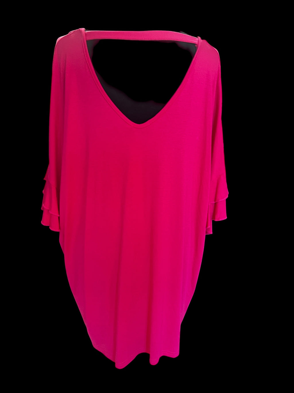 Shirt roze Naveed met roezel mouw mt 1-2-3