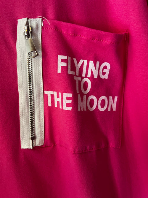 Apart shirt Asymmetrisch Plus size roze past voor meerdere maten