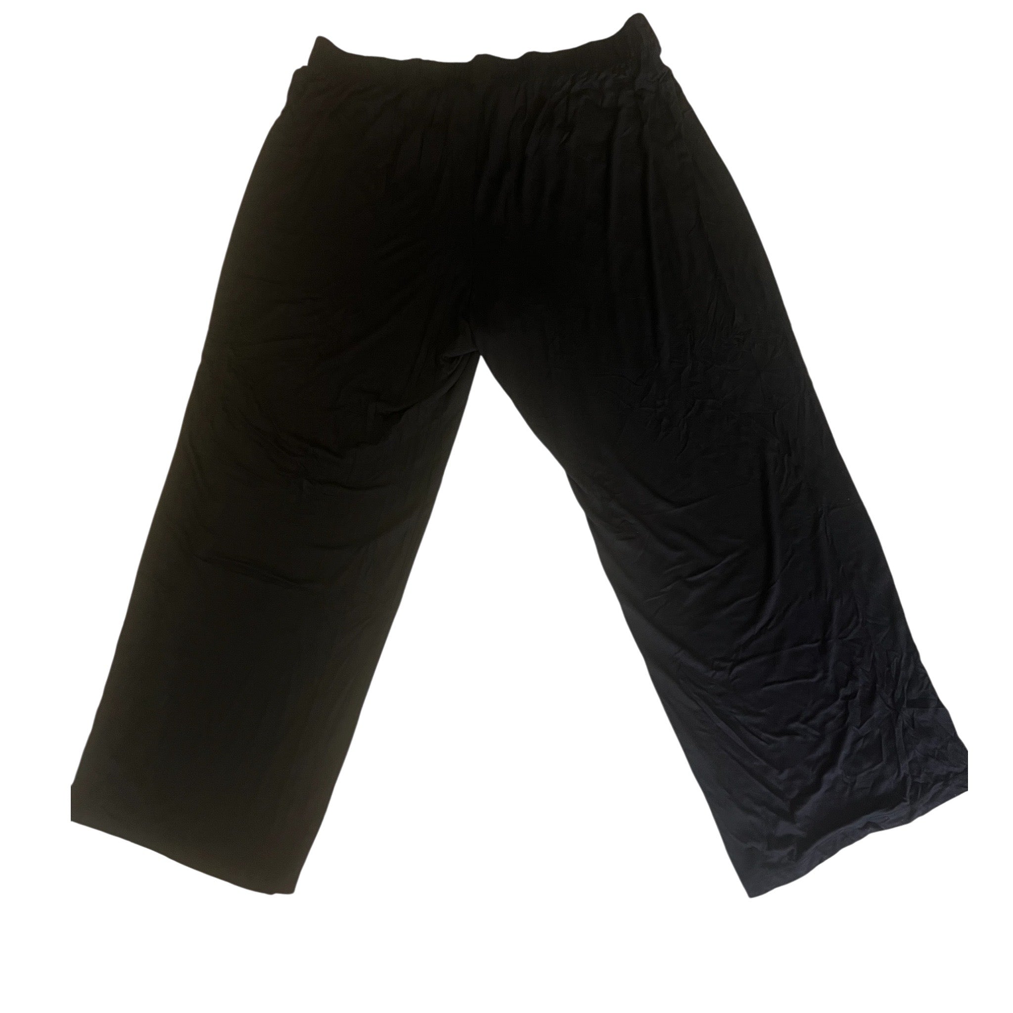 Ulla Popken zomerse  broek rechte pijpen zwart mt 56/58