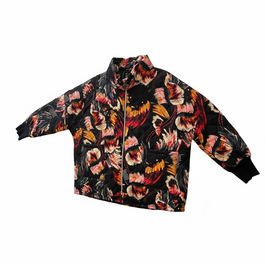 Dunne kleurrijke jas One Size pastvoor maat 52 tot en met 58