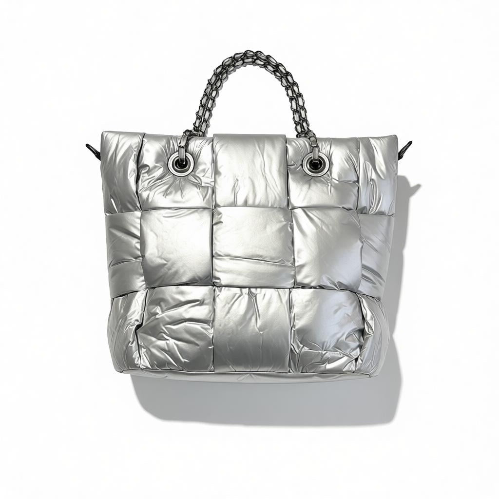 Tas Zilver gewatteerd