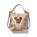 Tas goudkleurig met Mickey panterprint