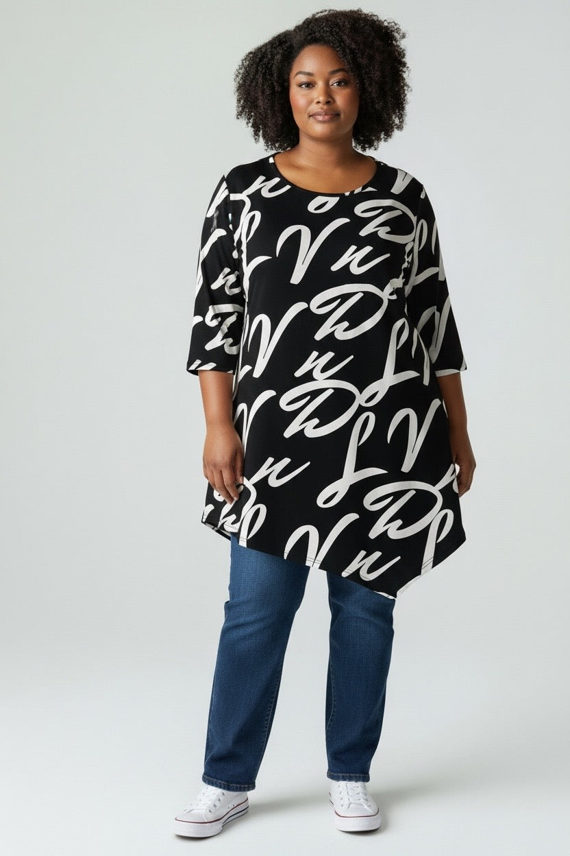 Magna Alijn zwart wit mt 52/54 en 56/58