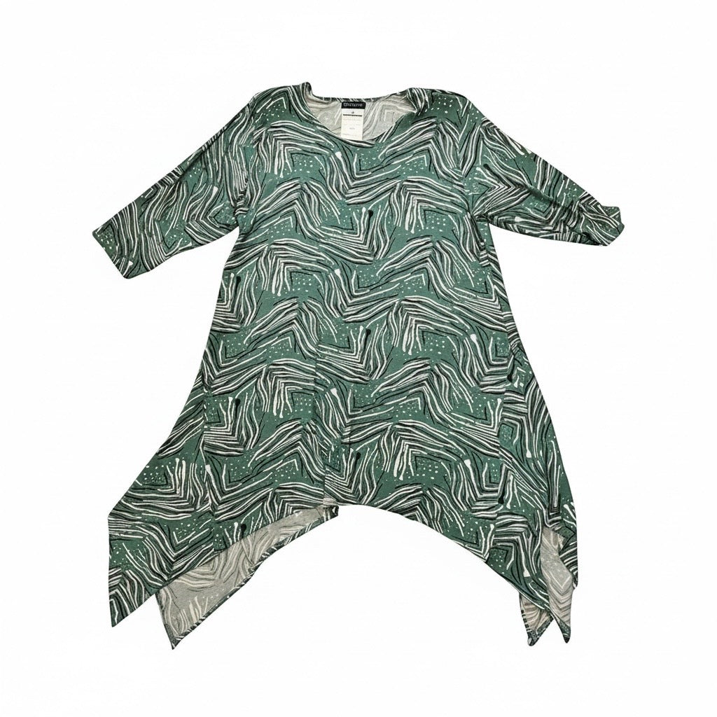 Magna tuniek punten zacht groen 48/50 en