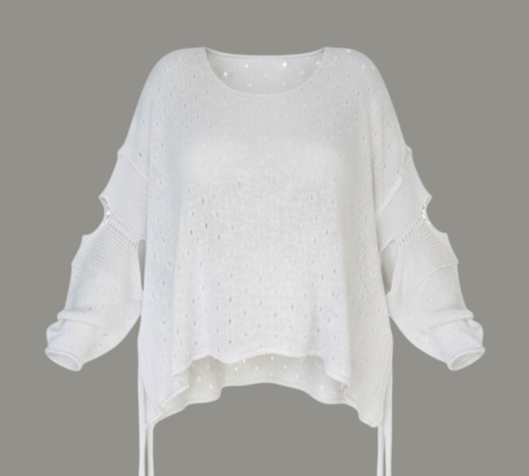 Zomerse trui Moonshine One size past voor alle maten roomwit