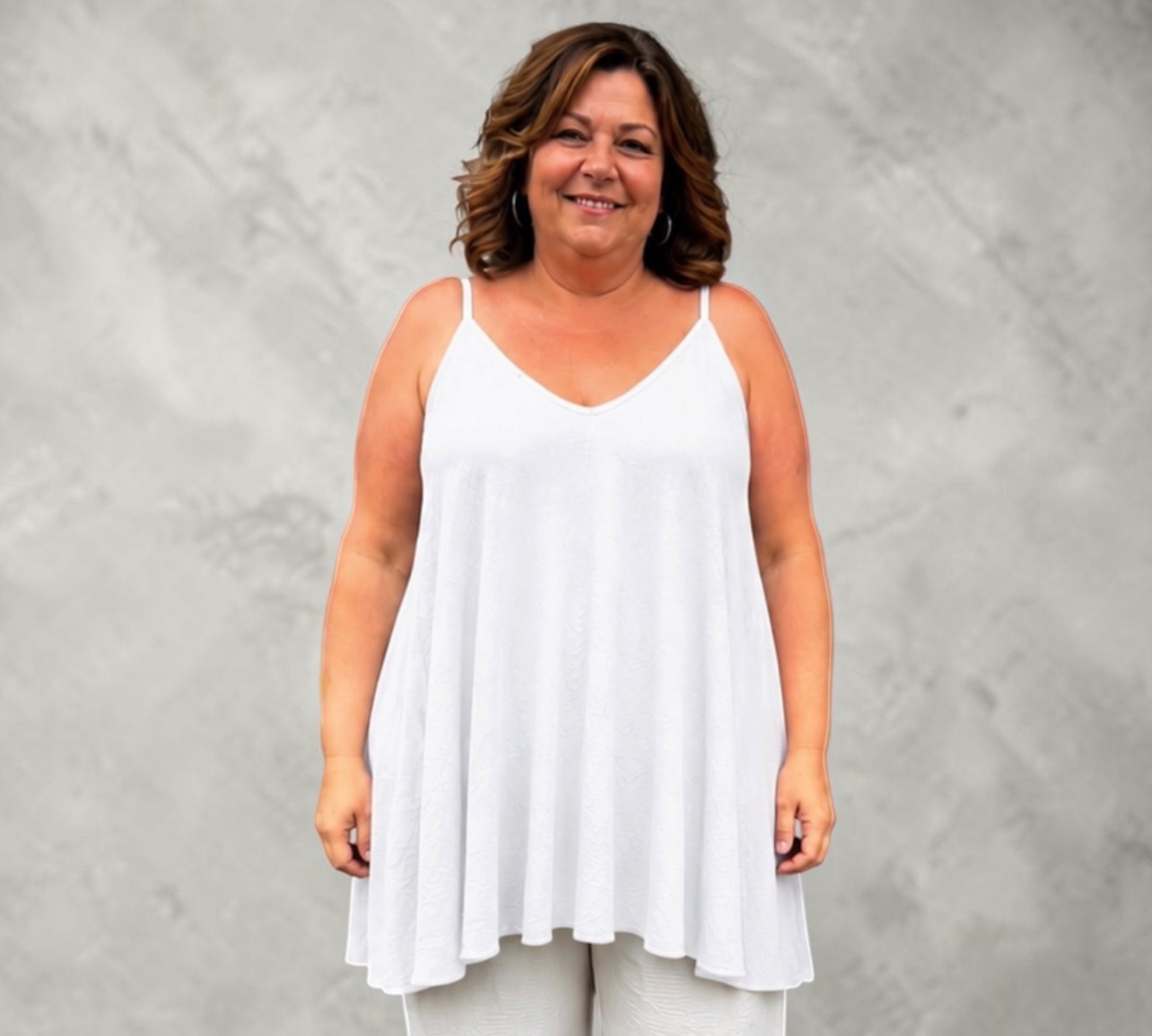 Alijn top Voor meerdere plussize maten  wit