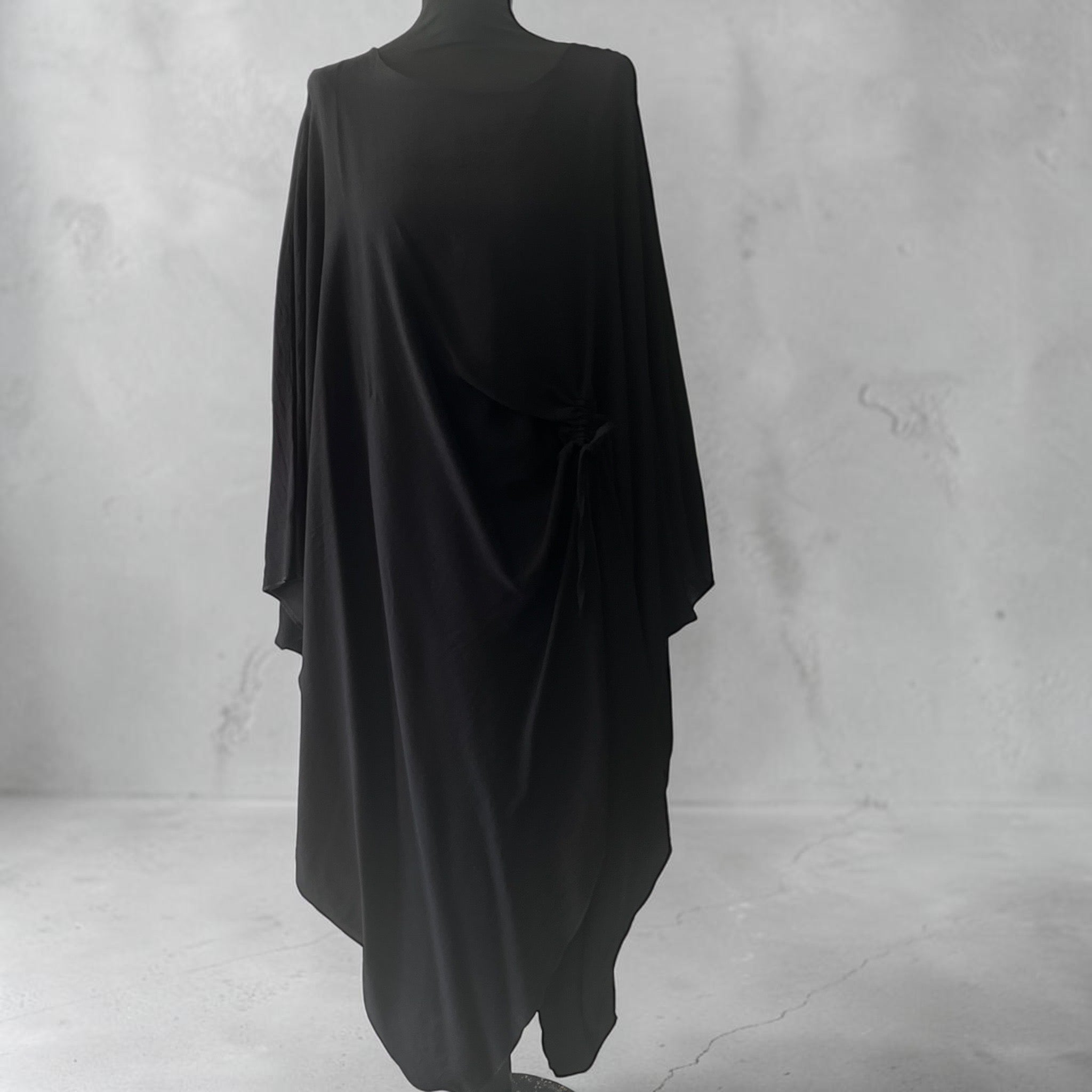 Hele ruime jurk met ophaalkoord voorkant plus size